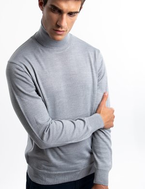 Outlet maglione uomo scontato - Dolcevita Nick Logan di lana