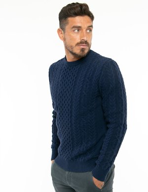 Outlet maglione uomo scontato - Maglione Gant lavorazione intrecciata