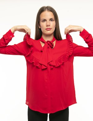 Camicia donna elegante scontata - Camicia Toy G con decorazione plissè
