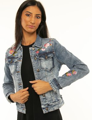giacca donna scontata - Giacca Desigual in jeans