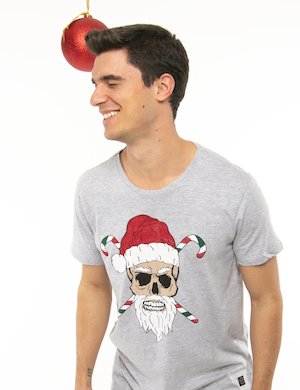 T-shirt uomo scontate online - T-shirt Blend con stampa natalizia