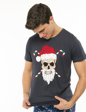 T-shirt uomo scontate online - T-shirt Blend con stampa natalizia