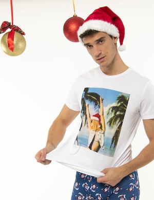 T-shirt uomo scontata - T-shirt Blend natalizia