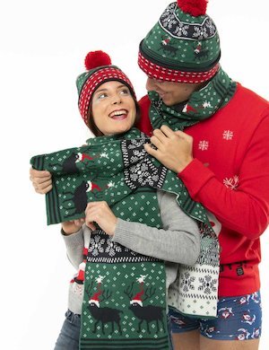 Accessorio moda Donna scontato - Sciarpa Blend natalizia