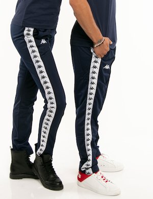 Outlet pantaloni uomo scontati - Pantalone Kappa con bande laterali