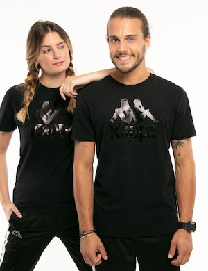 Kappa uomo outlet  - T-shirt Kappa con logo centrale