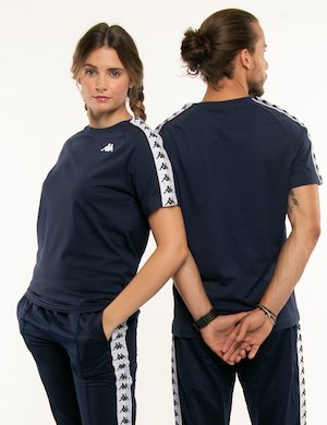 Kappa uomo outlet  - T-shirt Kappa con bande laterali