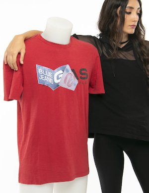 Gas uomo outlet - T-shirt Gas logo stampato