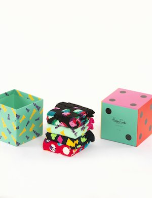 Calze Happy Socks multipack cubo da quattro