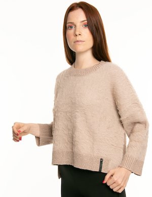 maglia donna elegante scontata - Maglione Imperfect effetto brillantinato