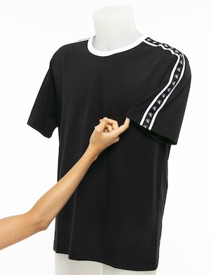 T-shirt uomo scontata - T-shirt Calvin Klein bande con logo