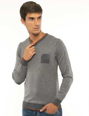 Yes Zee uomo outlet - Maglia Yes Zee con finto taschino