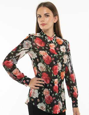 Camicia donna elegante scontata - Camicia Guess stampa floreale