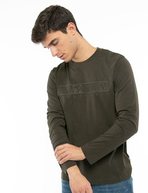 Outlet maglione uomo scontato - Maglia Napapijri con logo ricamato