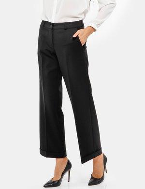 Pantaloni eleganti scontati da donna - Pantalone Vougue con bottone e zip