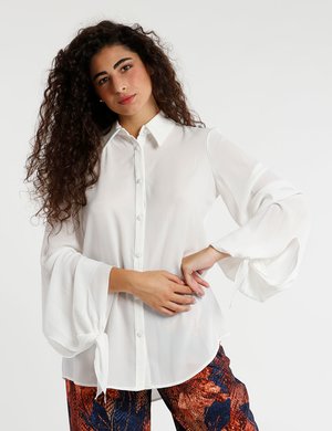 Camicia donna elegante scontata - Camicia Fracomina con nodi ai polsi