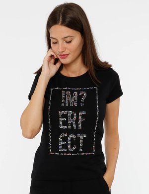T-shirt Imperfect con borchie