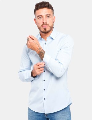 outlet camicie da uomo scontate - Camicia Calvin Klein in cotone