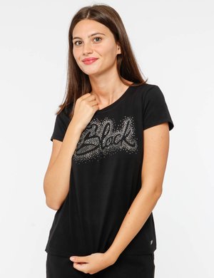 T-shirt da donna scontata - T-shirt Maison Espin con strass