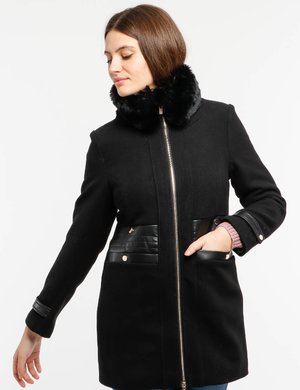 giacca donna scontata - Cappotto Yes Zee con zip