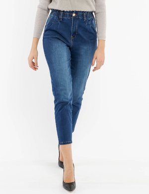 yes zee abbigliamento - Yes Zee outlet shop online  - Jeans Yes Zee con vita arricciata