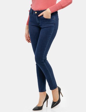 Jeans da donna scontati - Jeans Yes Zee tasche con strass