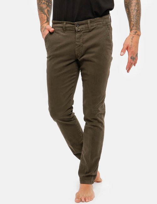Pantalone Asquani con taschino - Marrone