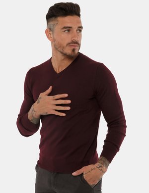 Outlet maglione uomo scontato - Maglia Maison Du Cachemire con scollo a V