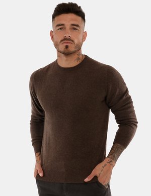 Outlet maglione uomo scontato - Maglia Maison Du Cachemire a girocollo 100% cachemire