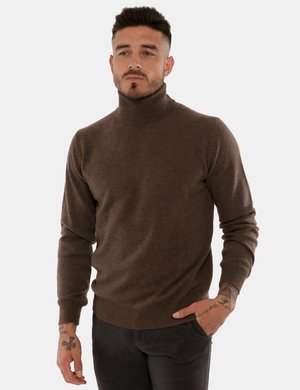 Outlet maglione uomo scontato - Maglia Maison du Cachemire a collo alto 100% cachemire