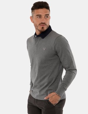 camicie da uomo di Gant - Polo Gant con colletto a contrasto