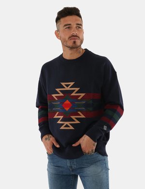 Outlet maglione uomo scontato - Maglia Gant con stampa geometrica
