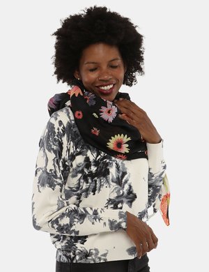 Accessorio moda Donna scontato - Foulard Desigual fantasia floreale