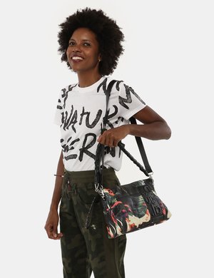 Outlet borse Desigual donna scontate - Tracolla Desigual con motivo tropicale