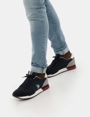 Sneakers U.S. Polo Assn Colourblock con inserti in nylon