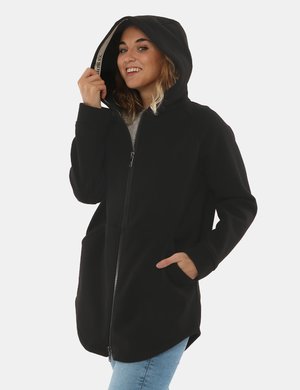 giacca donna scontata - Cappotto Seventy corto con cappuccio e zip