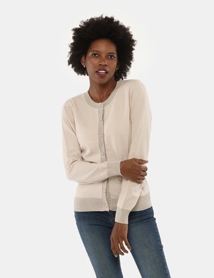 Maglie Yes Zee scontate donna - Maglia Yes Zee cardigan lamè