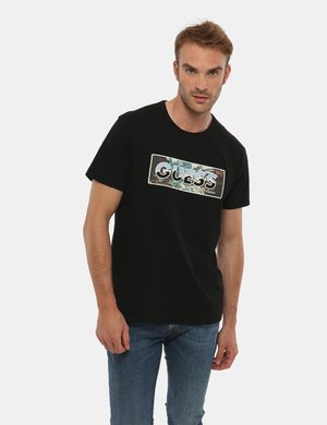 Abbigliamento uomo scontato - T-shirt Guess con logo applicato