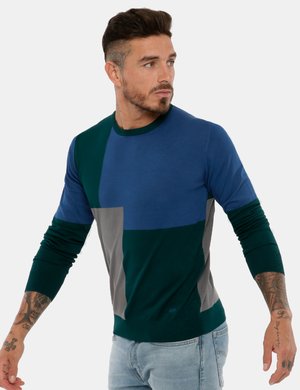 Outlet maglione uomo scontato - Maglia Yes Zee colourblock