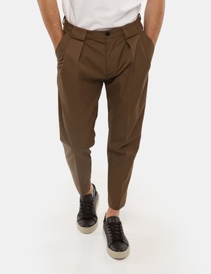 Abbigliamento uomo scontato - Pantalone Gazzarrini con pieghe