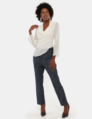 Pantaloni eleganti scontati da donna - Pantalone Vougue effetto jeans