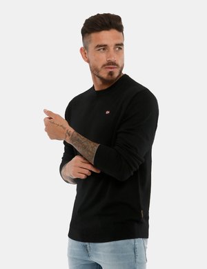 Outlet maglione uomo scontato - Maglia Napapijri maglioncino logo ricamato
