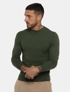 Outlet maglione uomo scontato - Maglia Maison du Cachemire verde
