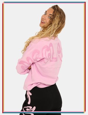 maglia donna elegante scontata - Felpa Disclaimer rosa