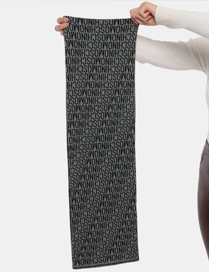 foulard scontati - Sciarpa Moschino nero/grigio