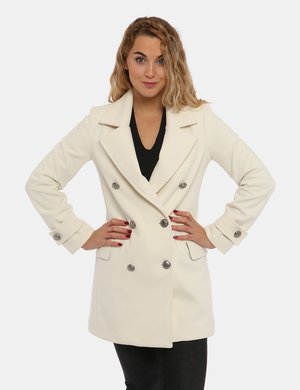 giacca donna scontata - Cappotto Vougue bianco panna