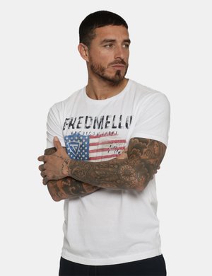 T-shirt Fred Mello bianco