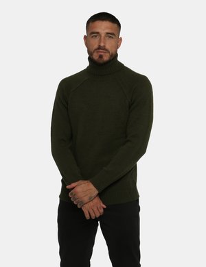 Outlet maglione uomo scontato - Maglione Goha dolcevita verde