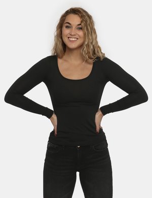 maglia donna elegante scontata - T-shirt Vougue nero