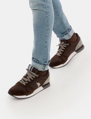 Scarpe uomo scontate - Sneakers U.S. POLO ASSN. Colourblock con inserti in nylon